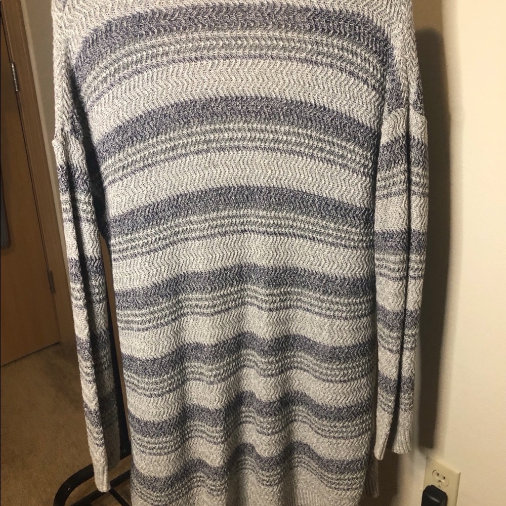 Lane Bryant Blue Grey Silver Cardigan
